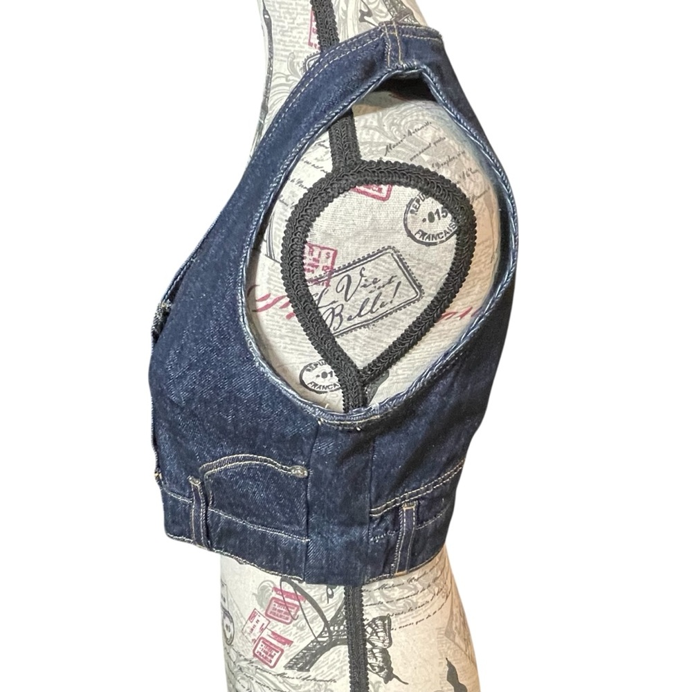 Zara Indigo Denim Vest - Picture 2 of 7